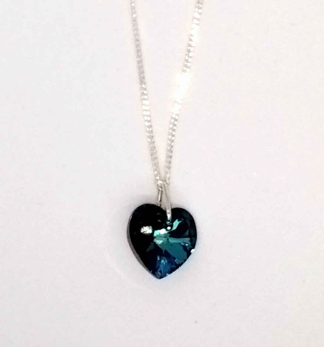 Metallic Blue Heart